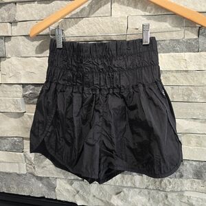 Free People FP Movement The Way Home Run Black High-Waist Women’s Short Small